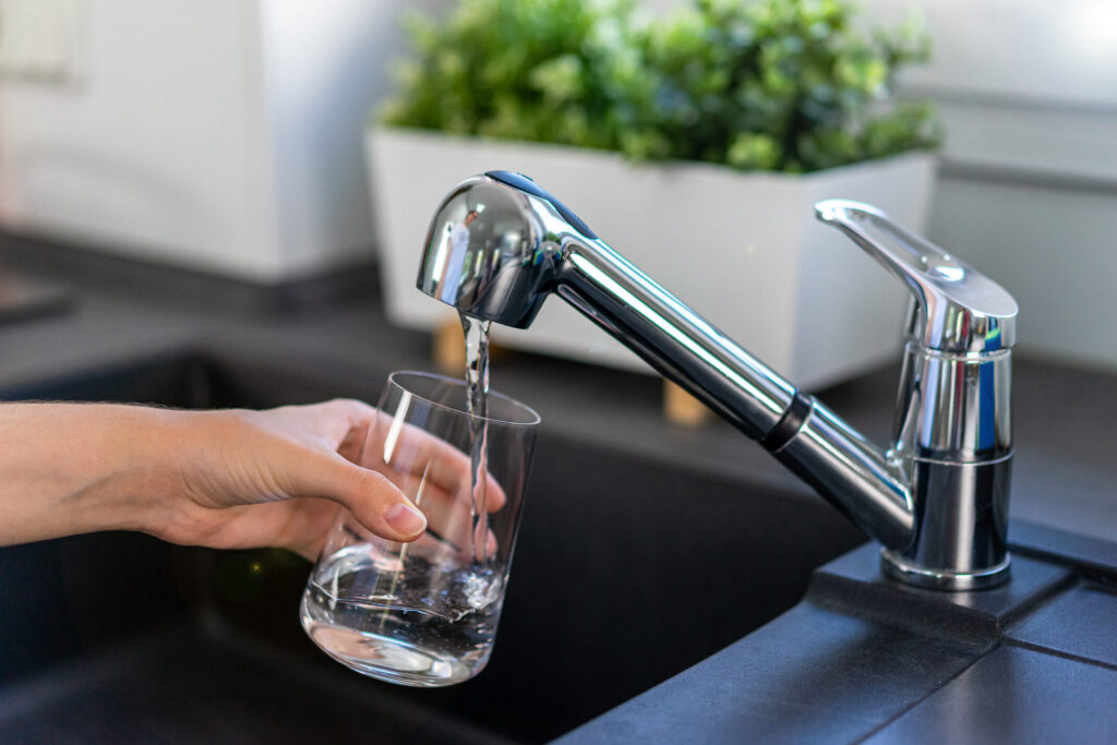 Saving water concept
